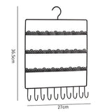 Jewelry Organizer Stand with 66 Holes and 10 Hooks