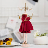 Velvet Jewelry Organizer Mannequin Stand for Rings