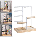 Wooden Jewelry Holder Stand for Ear Studs