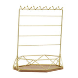 Jewelry Organizer Stand with Wooden Ring Tray