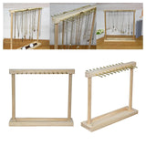 Wooden Necklace Holder Jewelry Organizer Stand