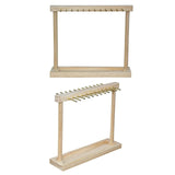 Wooden Jewelry Stand with Hooks for Bracelet Storage
