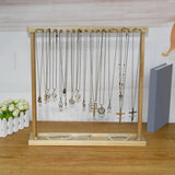 Wooden Jewelry Stand with Hooks for Bracelet Storage