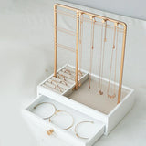 Jewelry Organizer Stand Drawer Display Storage Box Watches Earring