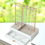 Jewelry Organizer Stand Drawer Display Storage Box Watches Earring