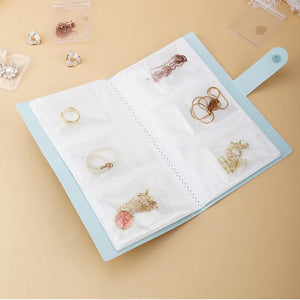 Jewelry Organizer Travel Storage Bag Dust-proof Book