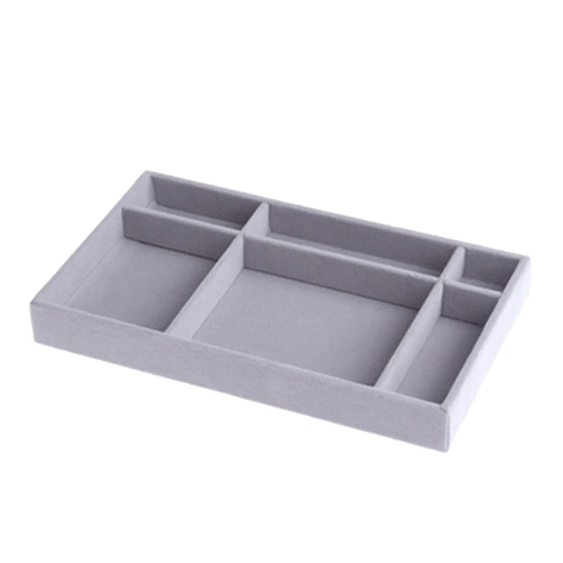 Stackable Jewelry Organizer Tray Rings Earrings Necklaces Bracelets