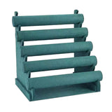 Velvet Wood Jewelry Organizer Bracelet Holder Display