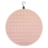 Wall Mounted Jewelry Organizer Storage Display with Felt Hanging Bag