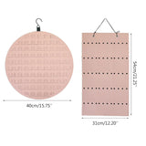 Wall Mounted Jewelry Organizer Storage Display with Felt Hanging Bag