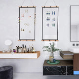 Wall Mounted Jewelry Organizer Earring Necklace Holder