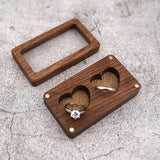 Heart Shape Wooden Jewelry Organizer Box