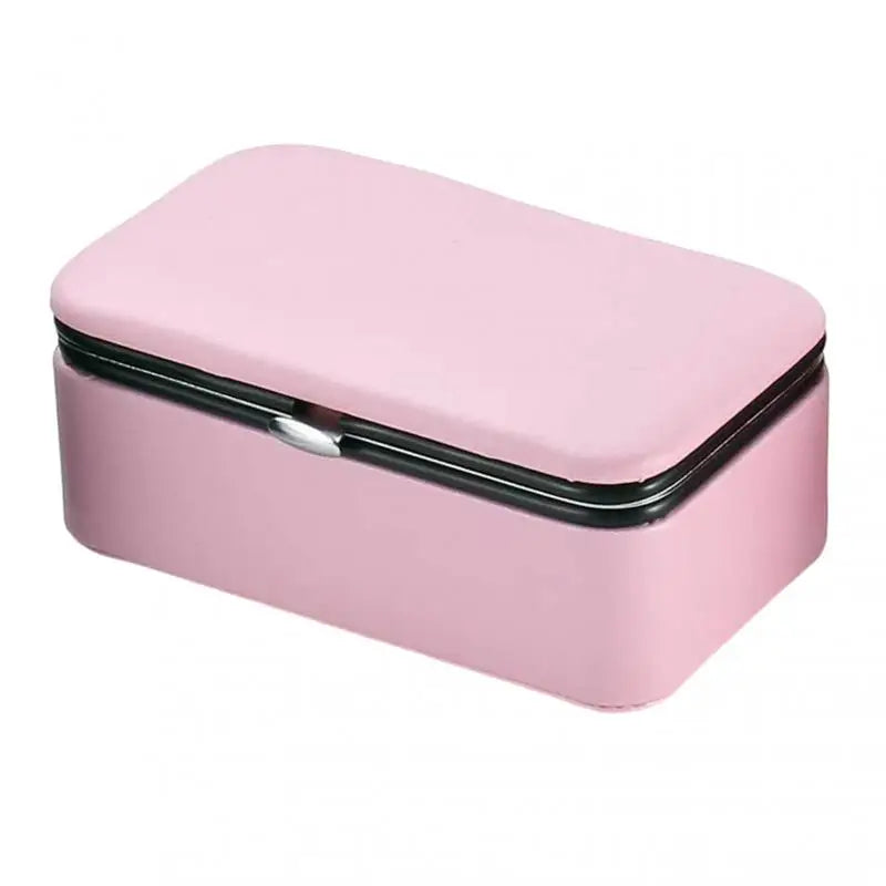 Travel Jewelry Box Organizer with Mirror - Jewelry Storage Display Case