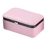 Travel Jewelry Box Organizer with Mirror - Jewelry Storage Display Case