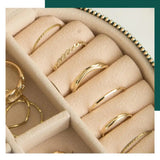 Jewelry Organizer Flannel Storage Box Women Gift