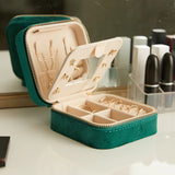 Jewelry Organizer Flannel Storage Box Women Gift