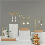 Wooden Earring Holder Display Stand