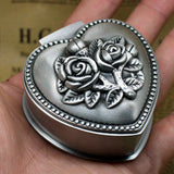 Alloy Heart Shape Ring Stud Earrings Jewelry Organizer