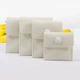 Soft Velvet Jewelry Packaging Bag Snap Fastener Gift Pouch