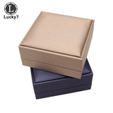 Brushed PU Leather Jewelry Storage Box Set - Three-piece Wedding Gift