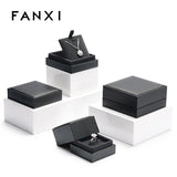 Brushed Leather Jewelry Packaging Box for Rings, Bracelets, and Pendants
