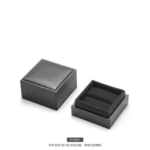 Brushed Leather Jewelry Packaging Box for Rings, Bracelets, and Pendants