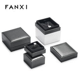 Brushed Leather Jewelry Packaging Box for Rings, Bracelets, and Pendants