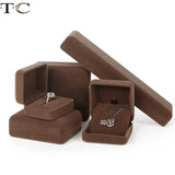 Flannel Jewelry Display Box Ring Necklace Bracelet Storage