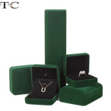 Flannel Jewelry Display Box Ring Necklace Bracelet Storage
