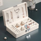 Earrings Jewelry Storage Box Small Large Capacity Travel Accessorie Gir