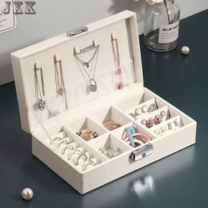 Earrings Jewelry Storage Box Small Large Capacity Travel Accessorie Gir