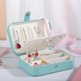 Jewelry Storage Box for Home Travel, Girl Gift U Leather Jewellery Storage