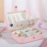 Jewelry Storage Box for Home Travel, Girl Gift U Leather Jewellery Storage