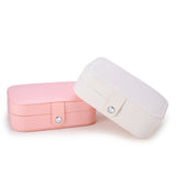 Jewelry Storage Box for Home Travel, Girl Gift U Leather Jewellery Storage