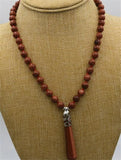 Pearl Necklace Hexagonal Gemstone Healing Chakra Reiki Pendant
