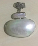 Fashion Rare Huge 60X47mm Natural Mother of Pearl Shell Conch Pendant