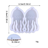 Jellyfish Earrings Pendant Silicone Mold DIY Ocean Series Epoxy Casting Mold
