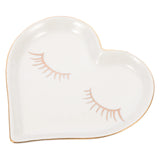 Heart Shaped Jewelry Plate Dish Tray Ring Holder