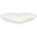 Heart Shaped Jewelry Plate Dish Tray Ring Holder