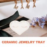 Heart Shaped Jewelry Plate Dish Tray Ring Holder