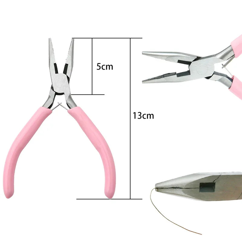 Jewelry Plier Tools Kit Stainless Steel for Necklace Making DIY