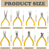 5-Inch Jewelry Pliers Set - Needle Nose Wire Cutting Pliers
