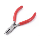 Short Chain Nose Pliers Red Jewelry Making Tools 135x55mm