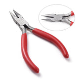 Short Chain Nose Pliers Red Jewelry Making Tools 135x55mm