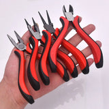 Jewelry Pliers Tool Red Handle Crafting Beading Repair DIY
