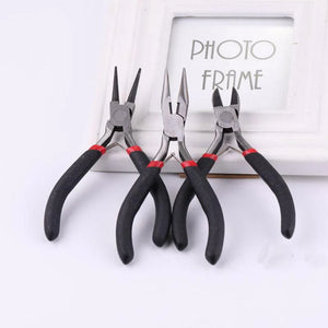 Jewelry Pliers Tools Kit Long Needle Round Nose Cutting Wire Pliers