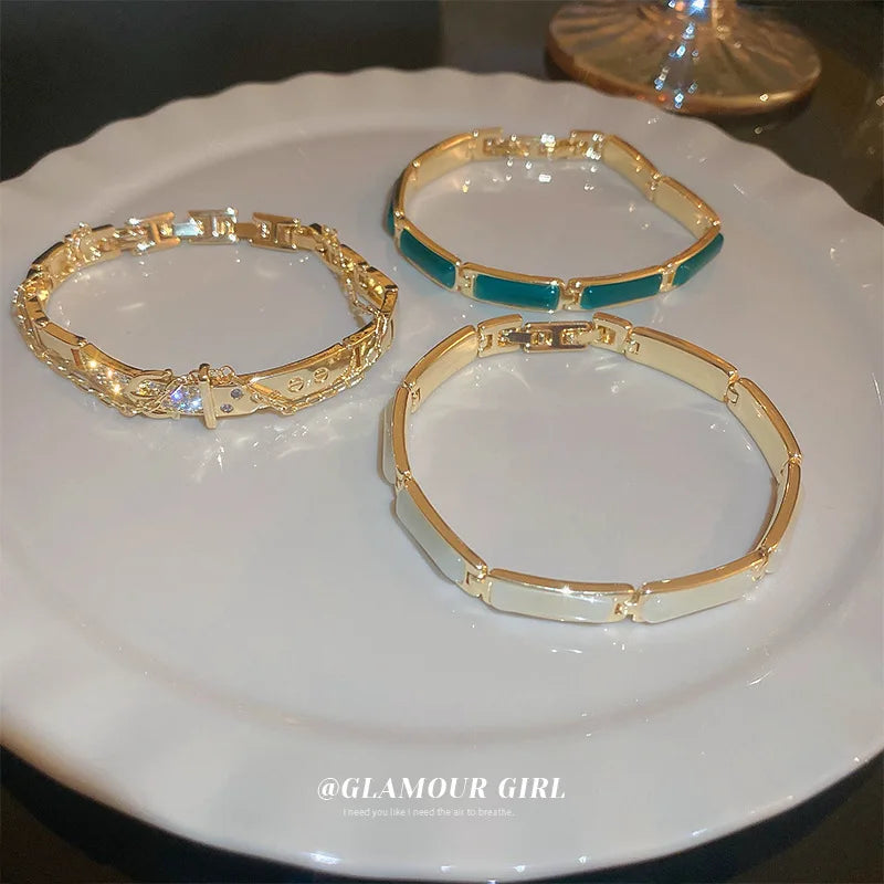 Vintage Stainless Steel Thick Bangles Bracelets Gift