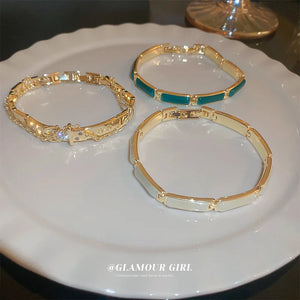 Vintage Stainless Steel Thick Bangles Bracelets Gift