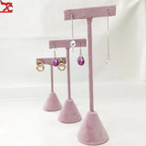Pink Velvet Jewelry Rack Display, High-End Props Combo