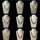 12mm South Sea Blend Shell Pearl Necklace Heart Clasp 18'' Chain